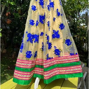 Hand Embroidered Indian Skirt